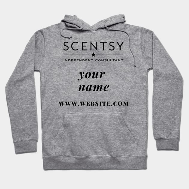 scentsy independent consultant gift ideas with custom name and website Hoodie by scentsySMELL